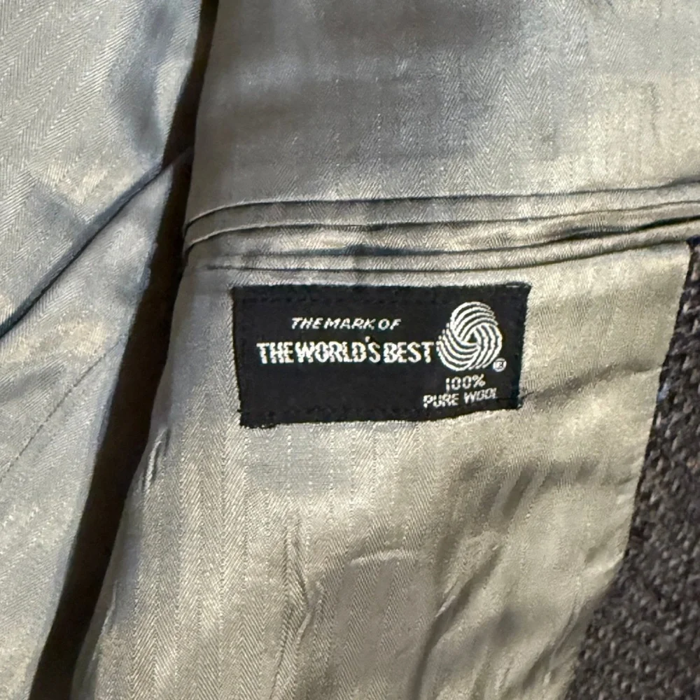 Gentry 100% Wool Blazer 42R | Tailored in USA‎ Gray Tweed